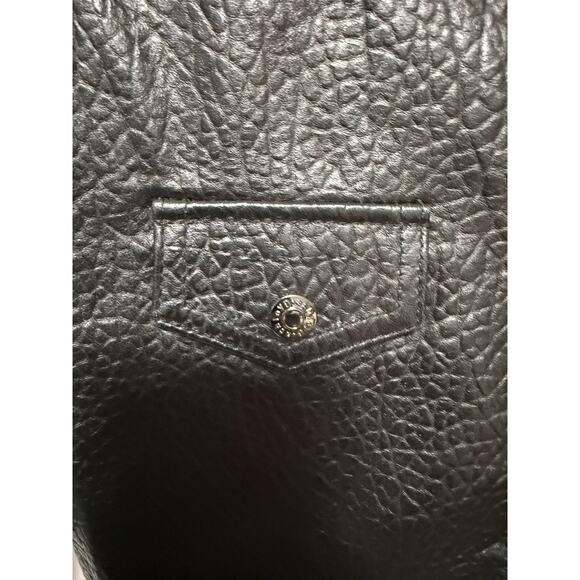 Ashley B Jacket Womens XS Black Mixed Media Leather Moto Asym Zip Sheer Sleeves - Picture 7 of 15